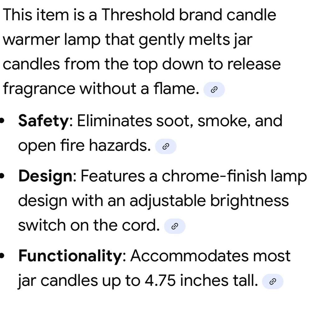 Threshold  Candle Warmer Lamp - Picture 3 of 3
